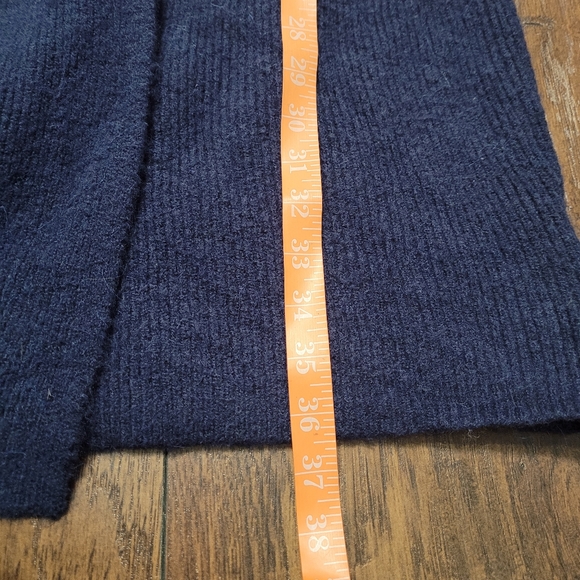 J. Crew Navy Long Double-Breasted Cardigan Sweater size S - Picture 13 of 13
